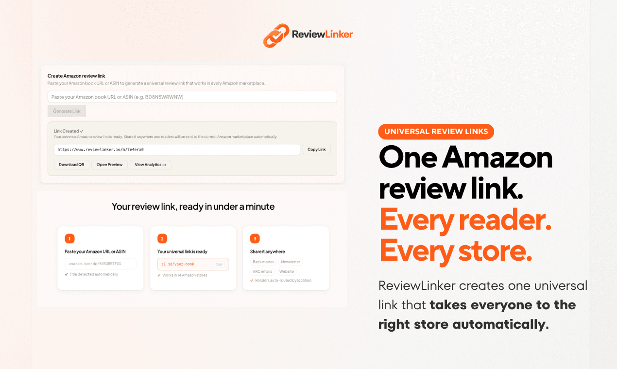 Create a universal Amazon review link in ReviewLinker